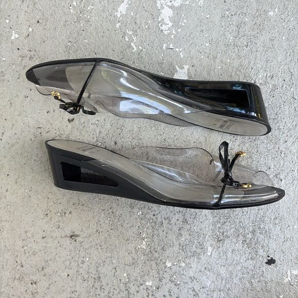 Stuart Weitzman Women's Black Slide Sandals - Picture 2 of 11